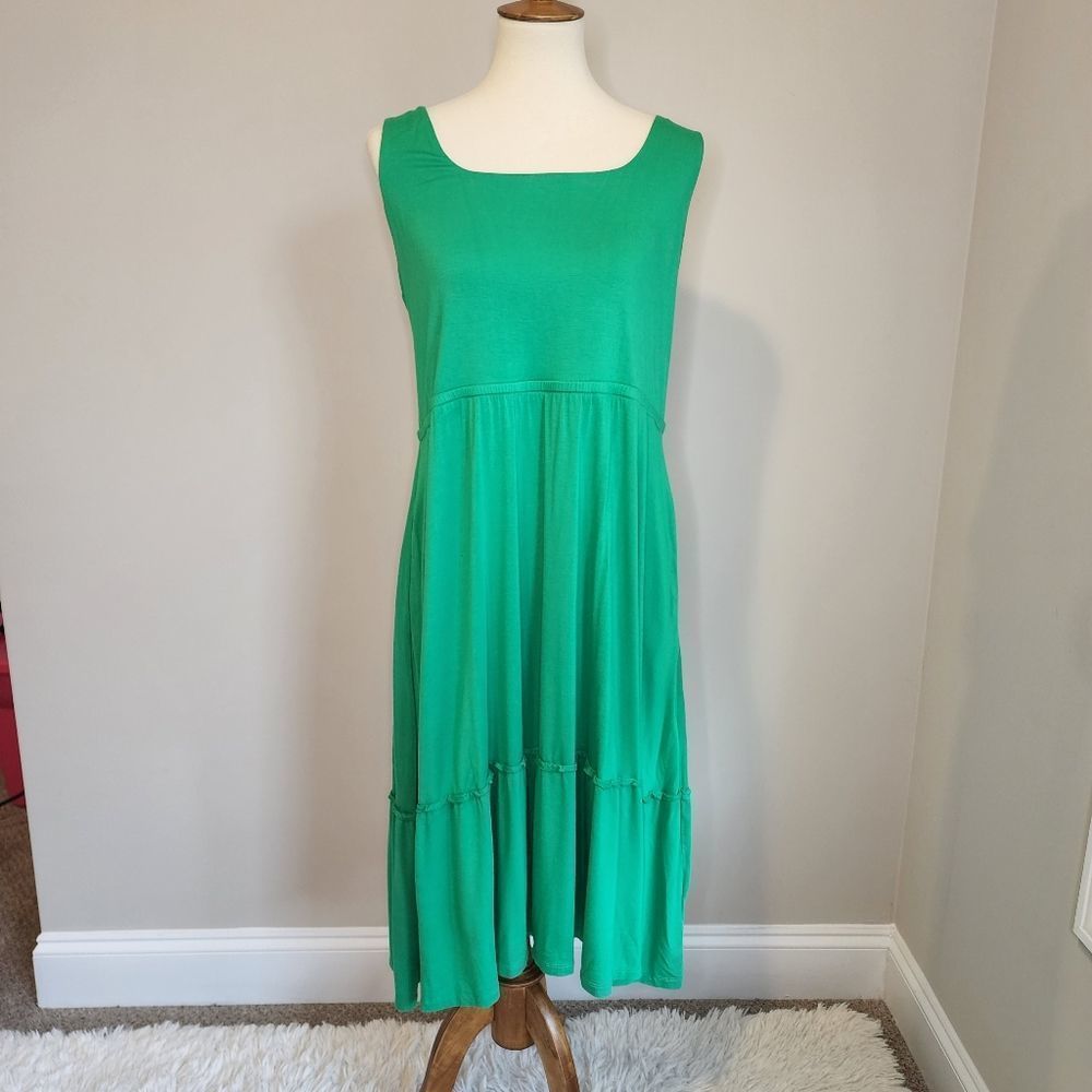 J Jason Wu tiered midi dress lg petite